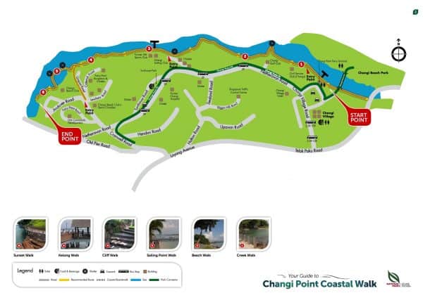 Changi Beach Map